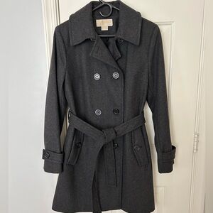 Michael Kors Classy Timeless Chic Blended Wool Coat, Outerwear